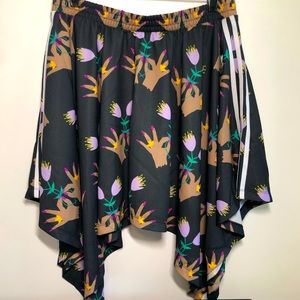Adidas Black Floral Skirt
